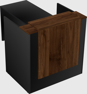 L-shaped modular reception
