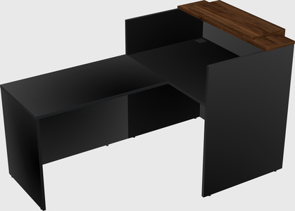 L-shaped modular reception