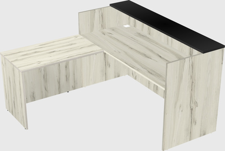 L-shaped modular reception