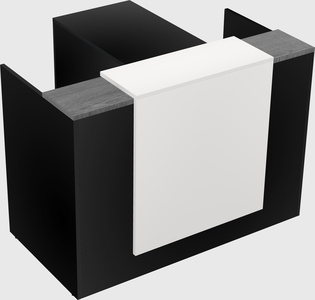 L-shaped modular reception