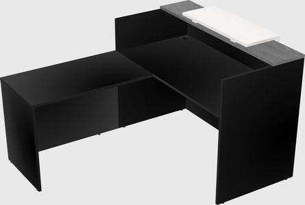 L-shaped modular reception