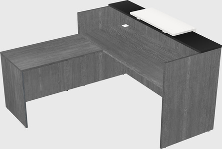 L-shaped modular reception