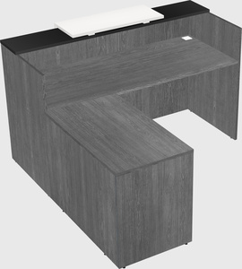 L-shaped modular reception