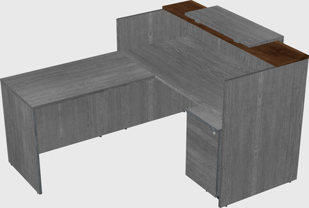 L-shaped modular reception