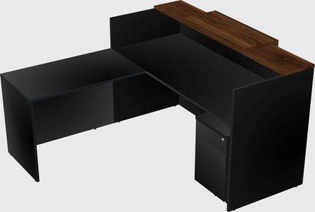 L-shaped modular reception
