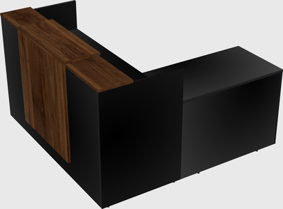 L-shaped modular reception