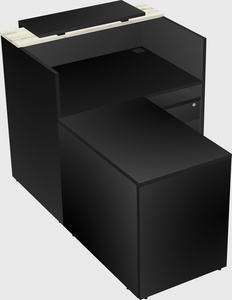 L-shaped modular reception