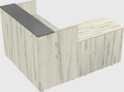 L-shaped modular reception