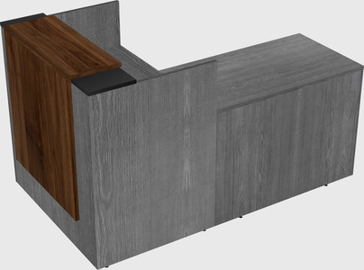 L-shaped modular reception