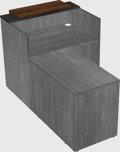 L-shaped modular reception