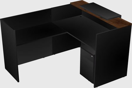 L-shaped modular reception