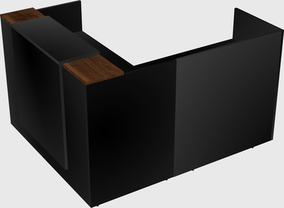 L-shaped modular reception