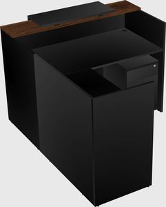 L-shaped modular reception