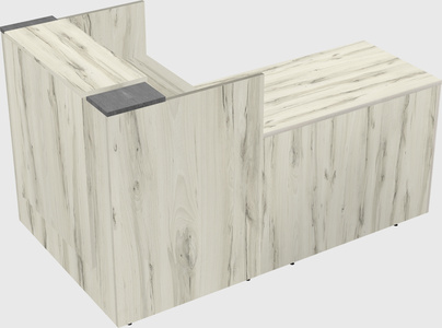 L-shaped modular reception