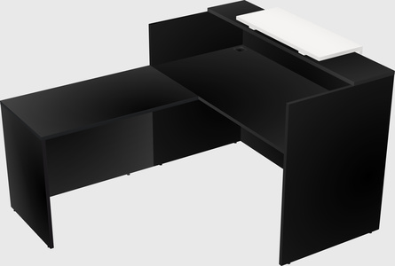 L-shaped modular reception