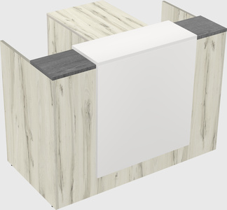 L-shaped modular reception