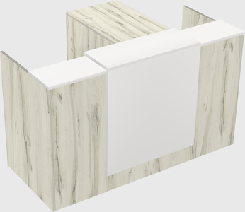 L-shaped modular reception