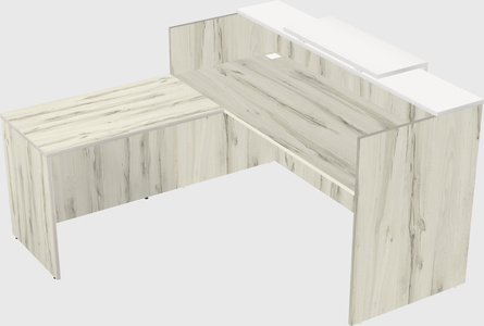L-shaped modular reception