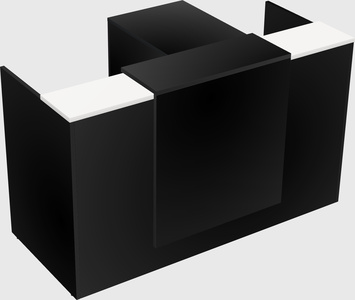 L-shaped modular reception