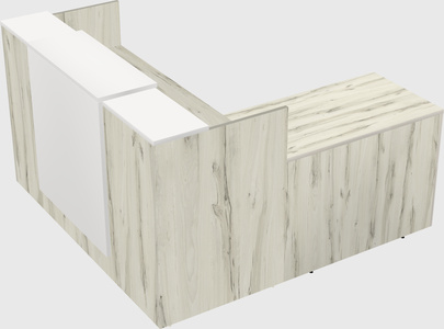 L-shaped modular reception