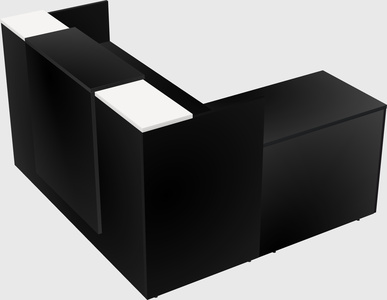 L-shaped modular reception