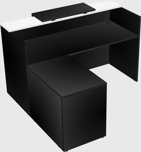 L-shaped modular reception