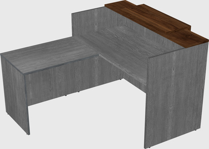 L-shaped modular reception