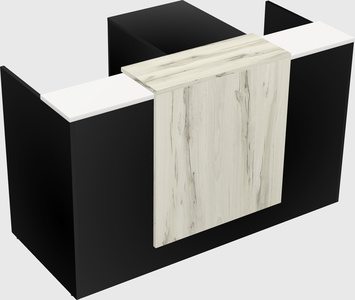 L-shaped modular reception