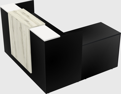 L-shaped modular reception