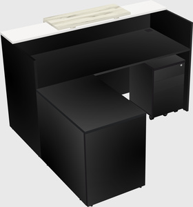 L-shaped modular reception