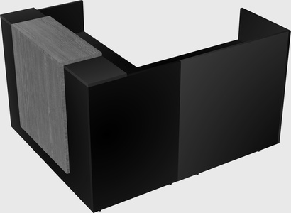 L-shaped modular reception