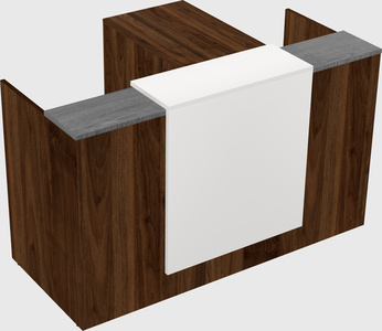 L-shaped modular reception