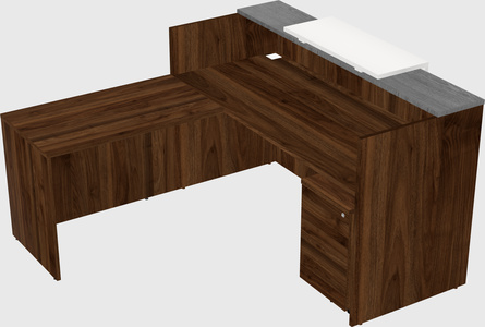 L-shaped modular reception