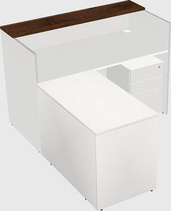 L-shaped modular reception