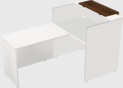 L-shaped modular reception