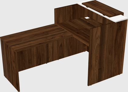 L-shaped modular reception