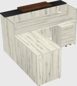 L-shaped modular reception