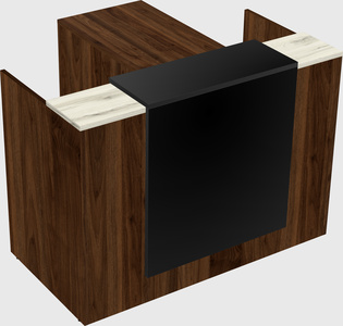 L-shaped modular reception