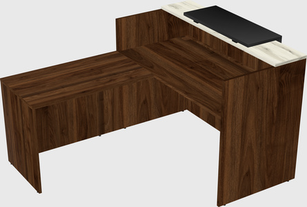 L-shaped modular reception