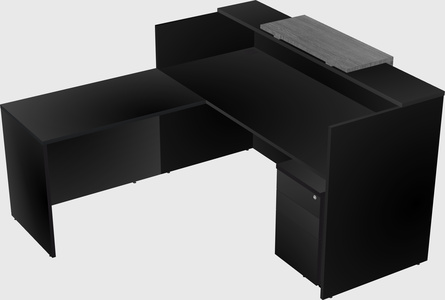 L-shaped modular reception
