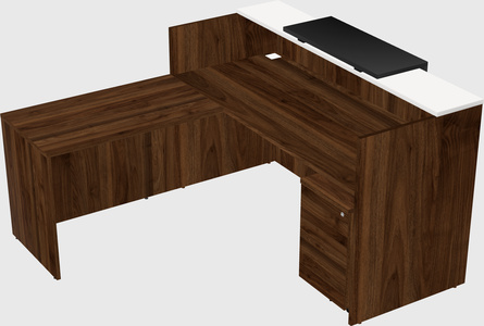 L-shaped modular reception