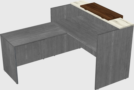 L-shaped modular reception