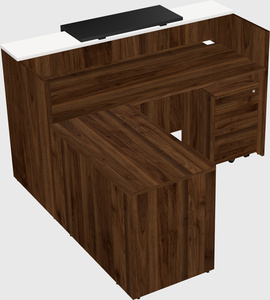 L-shaped modular reception