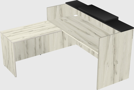 L-shaped modular reception