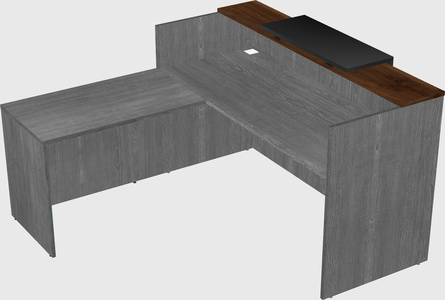 L-shaped modular reception