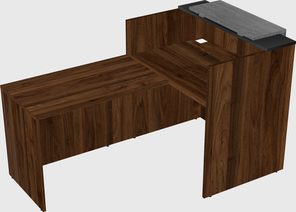 L-shaped modular reception