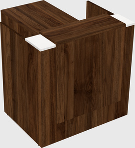 L-shaped modular reception