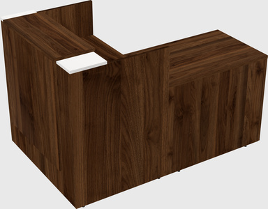 L-shaped modular reception