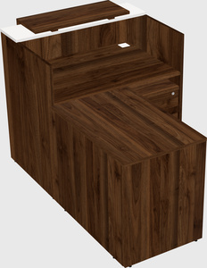 L-shaped modular reception