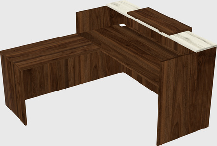 L-shaped modular reception